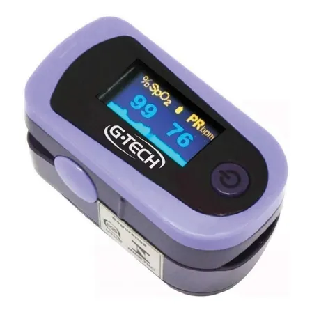 Oxímetro Digital Portátil De Dedo Oled Graph G-tech Púrpura