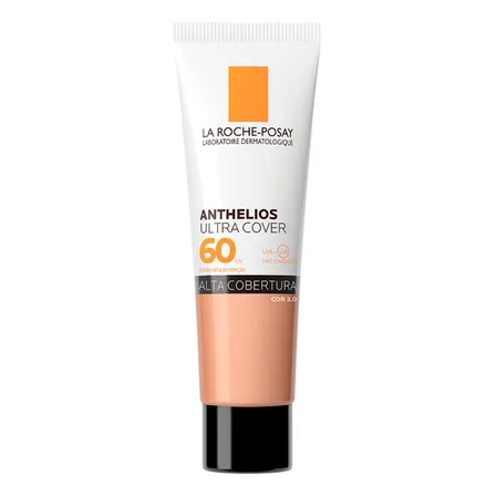 Protetor Solar Com Cor, Alta Cobertura 12h, Oil-free, Toque Seco Fps 60, Cor 3.0, Ultra Cover La Roche-posay 30g