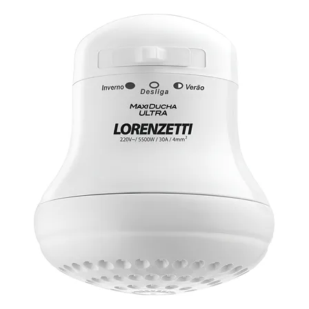 Lorenzetti Maxi Ducha Ultra Branco 5500w 220v 5.5 Kw