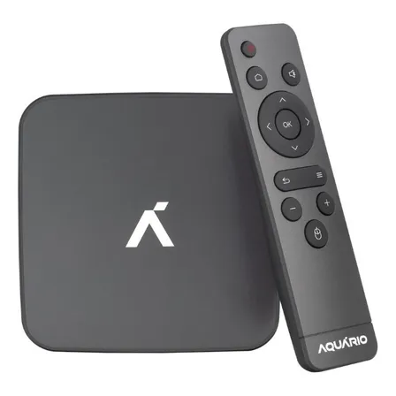 Tv Box Aquário Plus Stv-3000 4k Padrão 4k 16gb Preto Com 2gb De Memória Ram