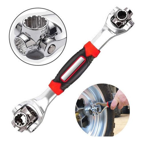 Chave Multifuncional 48 Em 1 360º Jogo ferramentas chave Soquete Universal 48 peças