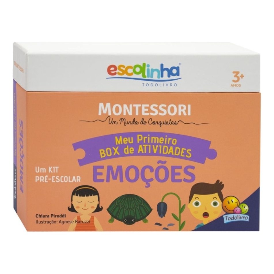 Meu Primeiro Box Montessori Atividades Emocoes Livro Guia Para Pais E Educadores - P/ Lidar Melhor Com As Emocoes