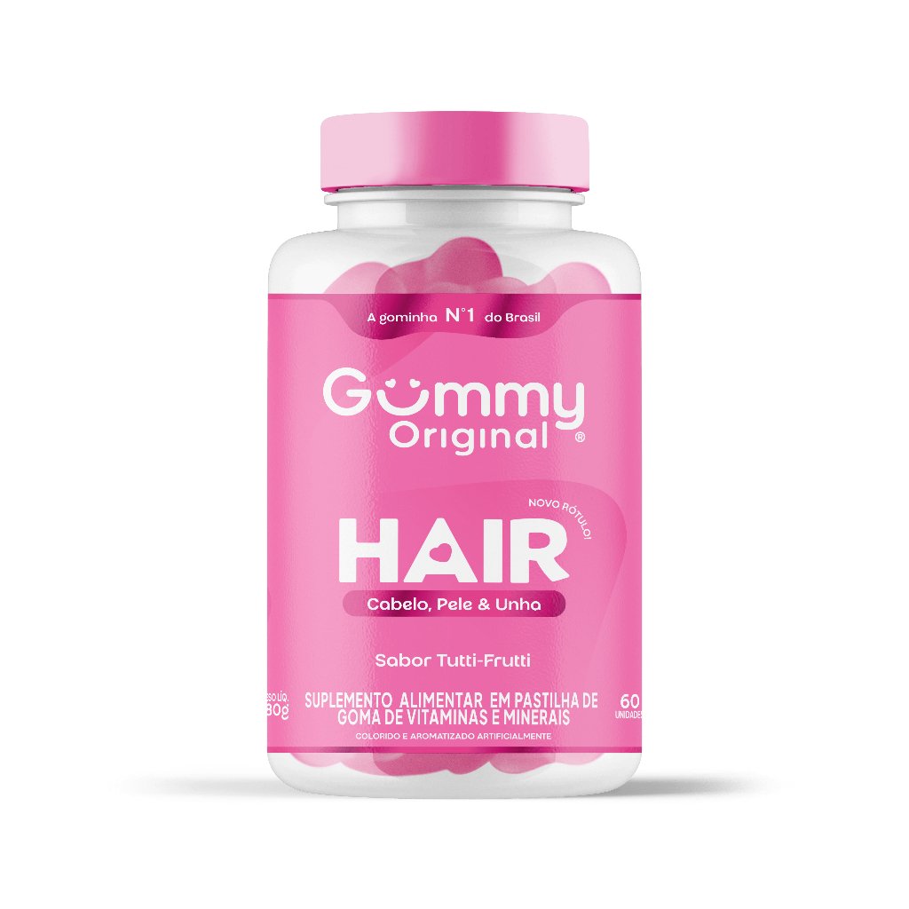 Gummy Original - Hair Suplemento Vitamina Para Cabelo E Unhas Em Goma