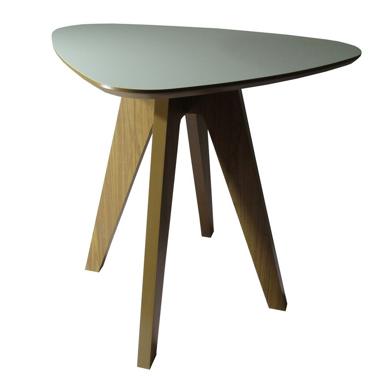 Mesa De Canto Triangular Mesinha Lateral