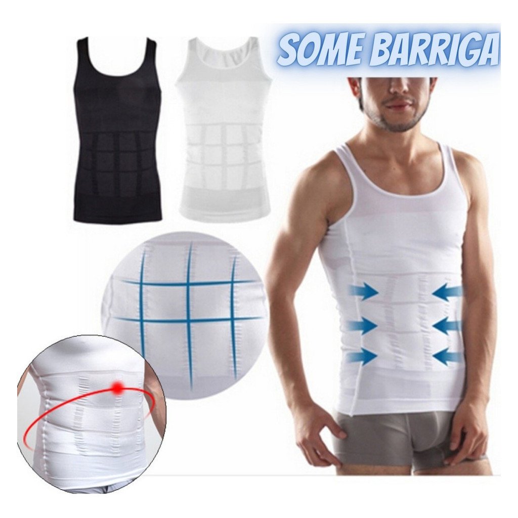 Cinta Colete Redutora Camisa Modeladora Slim Fit Postural Ginecomastia