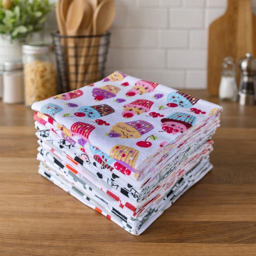 Kit 10 Pano De Pia Para Limpeza Flanela Microfibra Multiuso Casa e Carro Alta Absorção