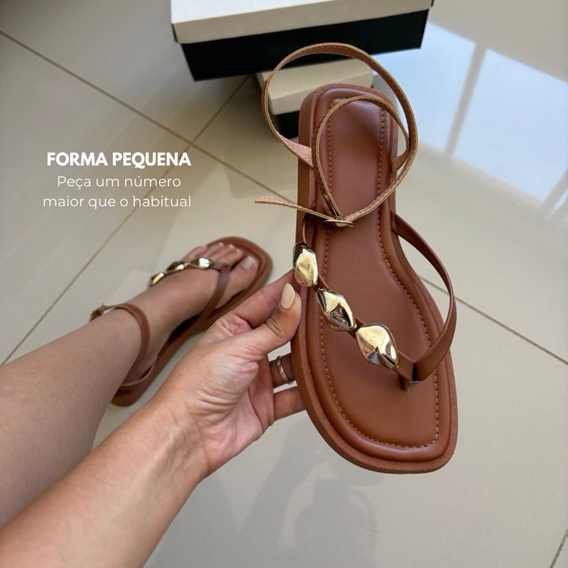 Sandália Feminina Rivello Flatform com Pedrarias Verão Confortável Moderna Casual