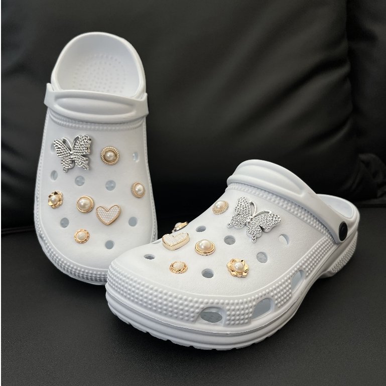 Babuche Feminina Luxo em EVA Sandália com Enfeites Personalizados Ortopédica Enfermagem