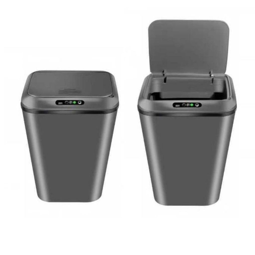 Lixeira16L com Sensor Movimento  Automático Inteligente Recarregavel Toque Cesto Lixo Casa