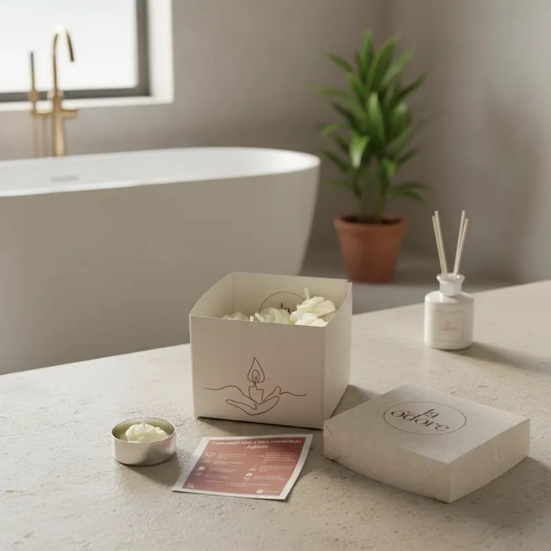 Kit 8 Mini Velas Aromáticas em formato de Flor - La Odore