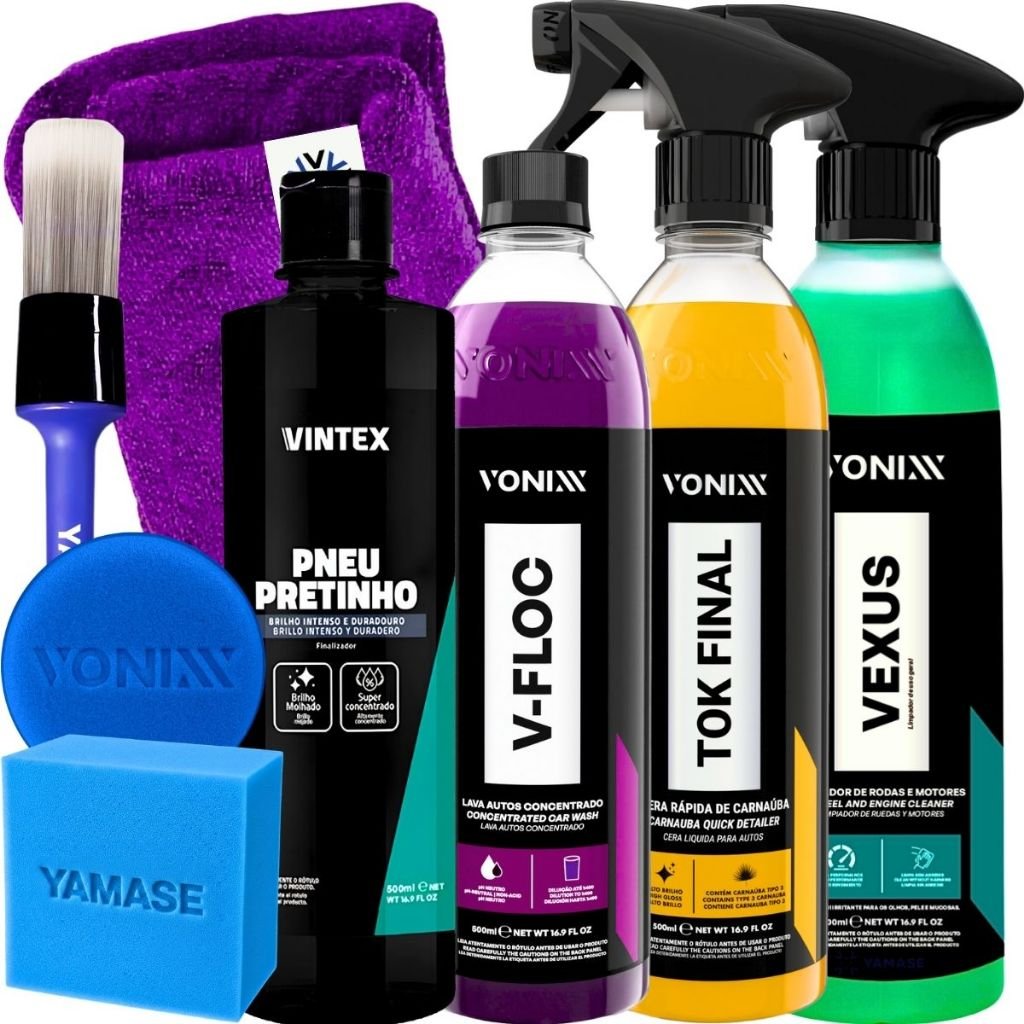 KIT SHAMPOO V-FLOC CERA TOK FINAL VEXUS VONIXX PRETINHO VINTEX