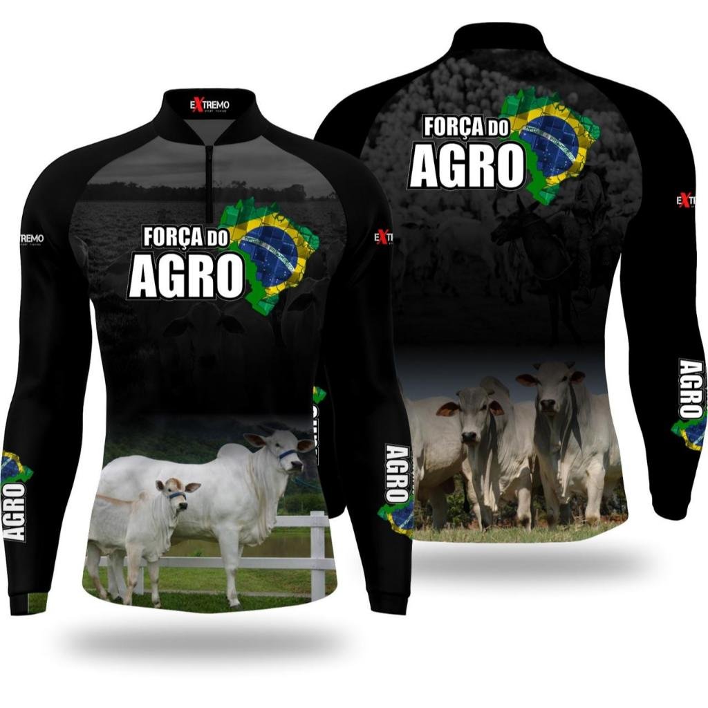 CAMISA CAMISETA DO AGRO COM PROTEÇAO UV50
