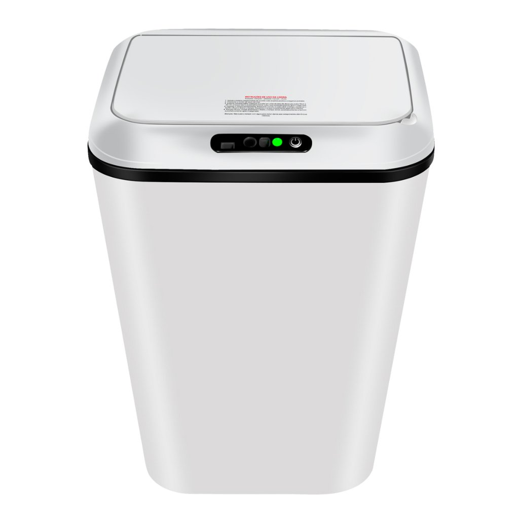 Lixeira Sensor Automática Inteligente de Banheiro Cozinha Escritório Capacidade 16 Litros