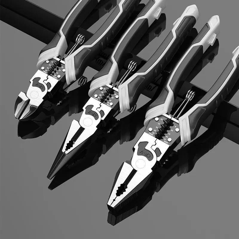 Multifuncional Wire Stripper para Eletricista, Alicates, Ferramenta de Crimpagem, Corte Descascador de fio MT245