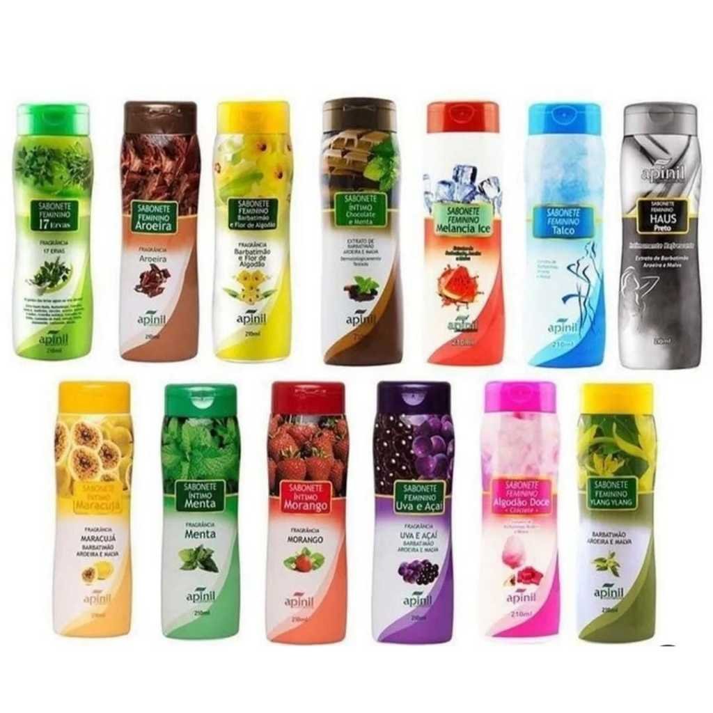 10 Sabonetes Intimo Feminino Apinil Super Cheirosos Atacado Lavagem Feminina