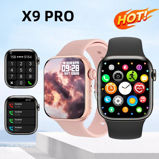 Relógio Smartwatch Original X9 Pro Série 45mm, GPS, NFC, Monitor de Pressão Arterial – São Paulo, Estoque Disponível