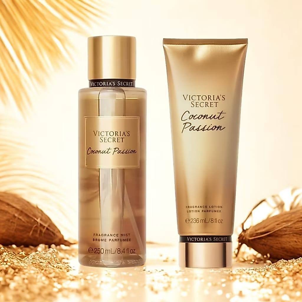 Kit Body Splash + Loção Hidratante Coco Creme de HIdratação Perfume Corporal Inspiração