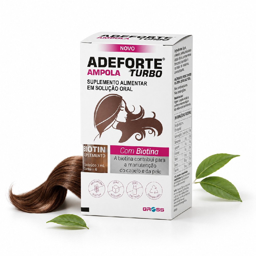 Suplemento Vitamínico Adeforte Turbo + Biotina 3ml