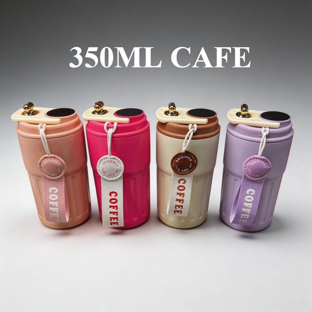 Copo Térmico Café 460ml com Tampa Vedada, Design Moderno, Portátil, Isolamento Térmico,maravilha